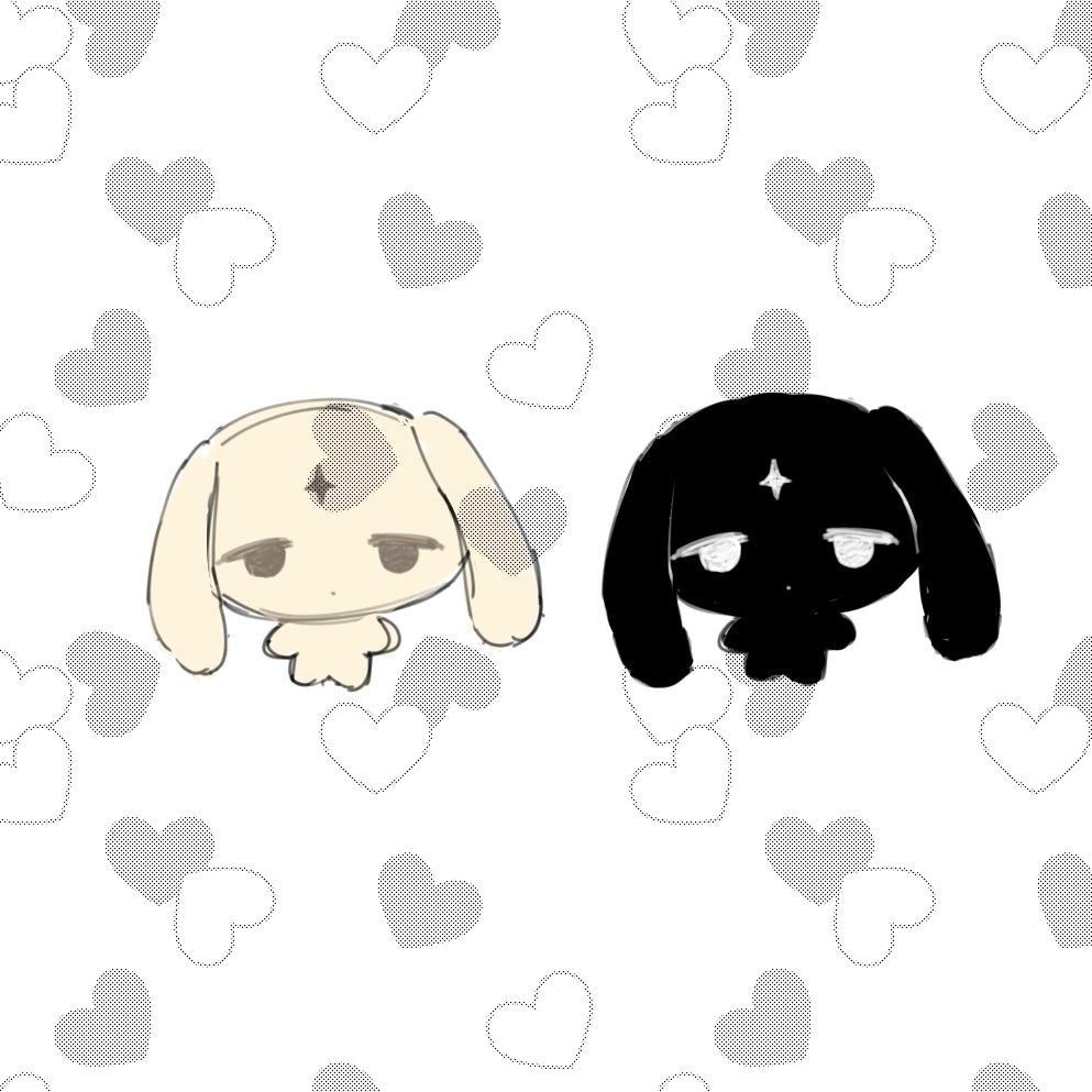 YumePuff Twin Plush Rabbit Doll