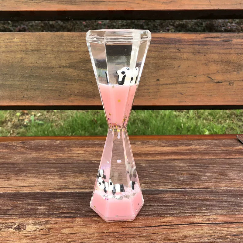Panda Liquid Motion Timer Ornament
