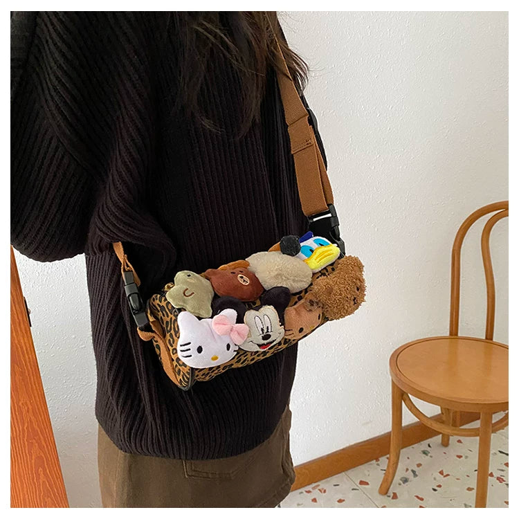 Little Bear Plush Crossbody Bag