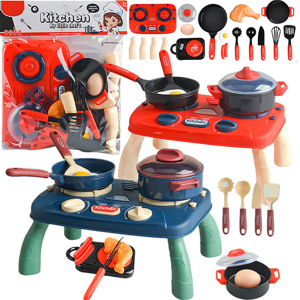 Little Chef’s Portable Tabletop Kitchen Set (19-Piece)