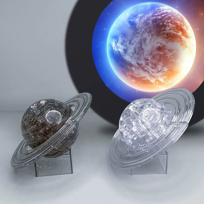 3D Crystal Planet Puzzle Model