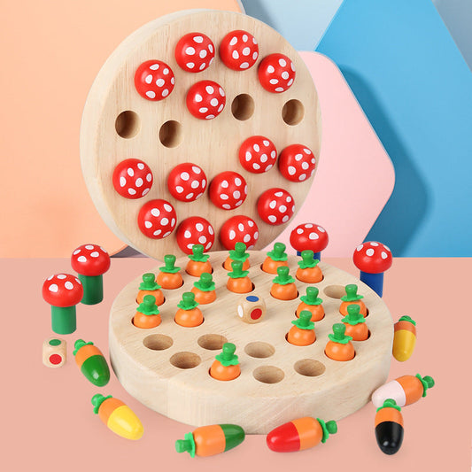 Little Harvest: Wooden Memory Match & Color Game Fantastik Curios