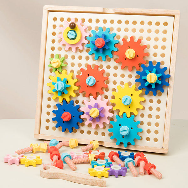 Wooden Wonder Gears – Creative STEM Puzzle Set