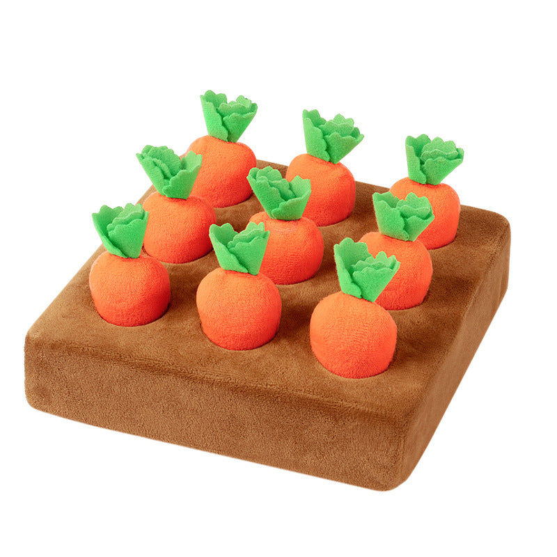 Little Farmer’s Plush Carrot Patch – Sensory Pull & Sort Toy