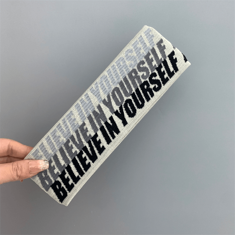 Sporty Lettered Elastic Headband
