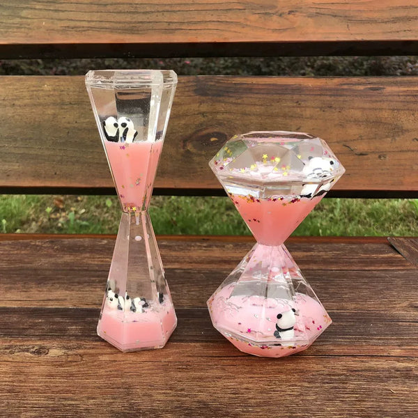 Panda Liquid Motion Timer Ornament