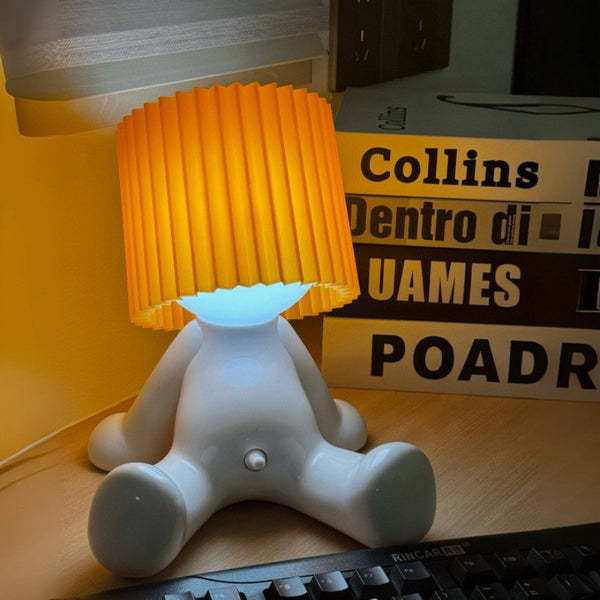 Sitting Shy Boy Table Lamp
