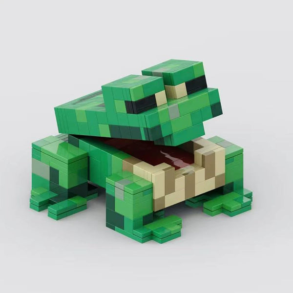Pixel Style Frog Building Block Set