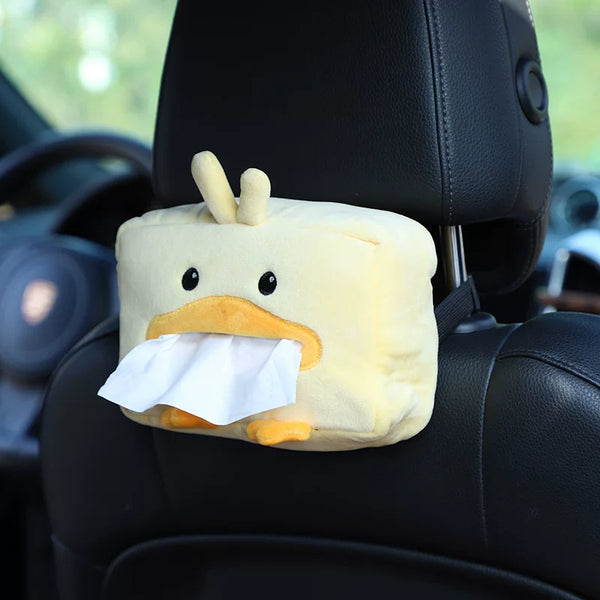 Cute Plush Car Tissue Holder