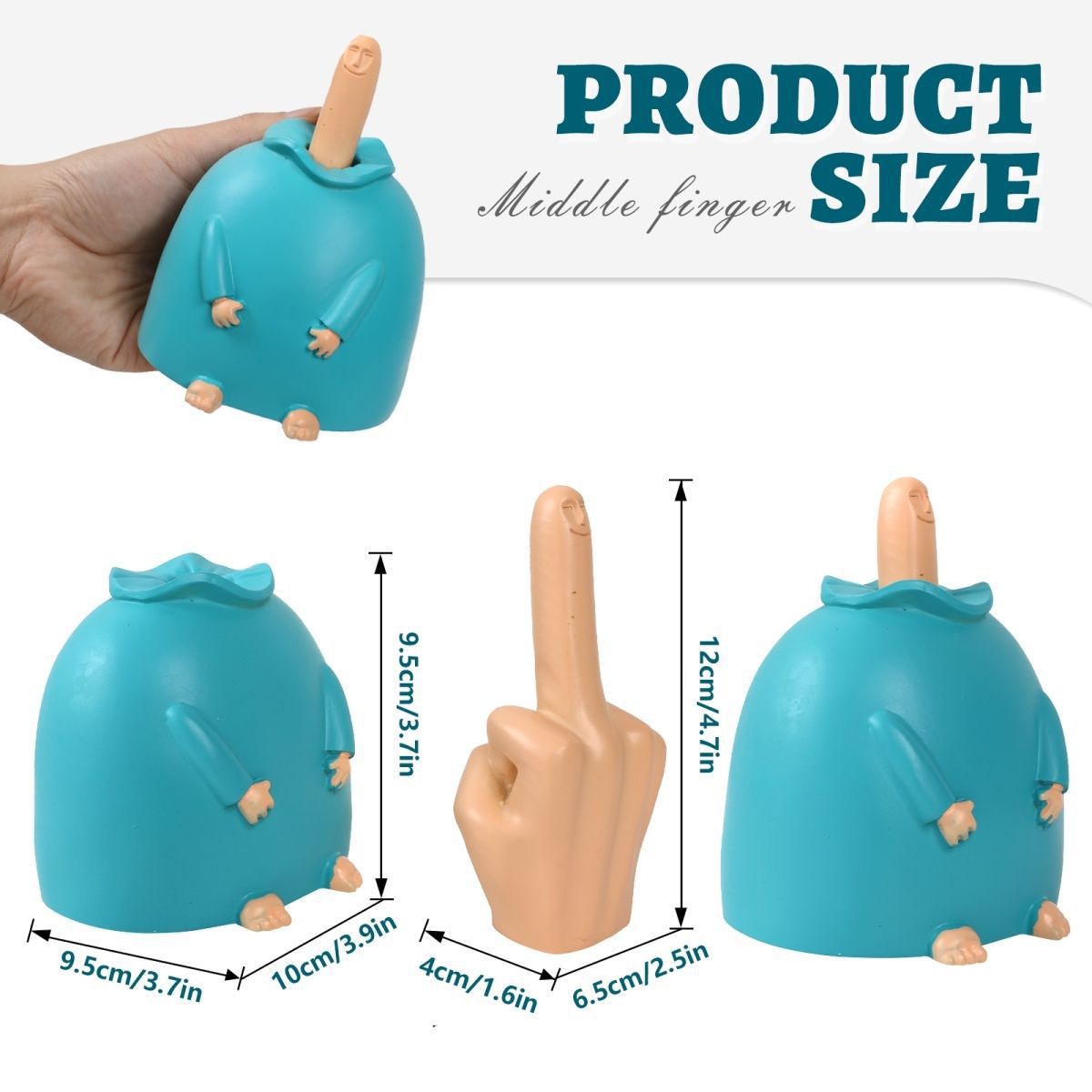 Smiling Middle Finger Figure