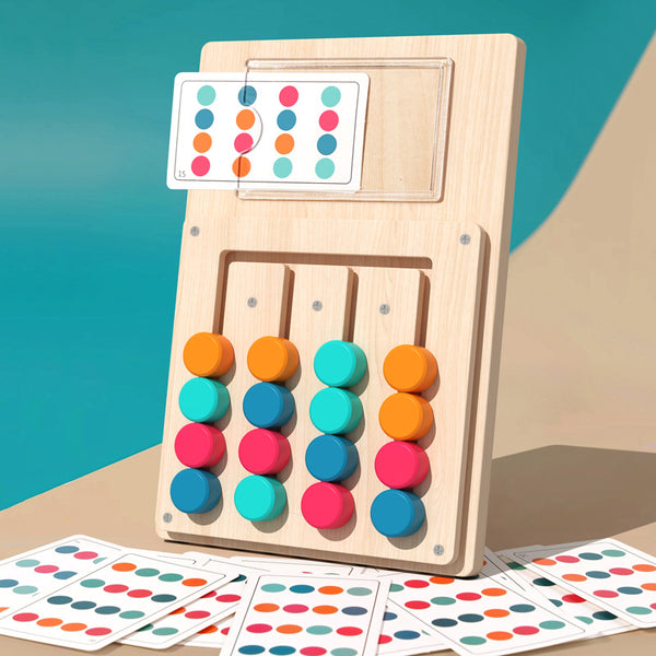 The Colour Slide Logic Game | Wooden Montessori Puzzle