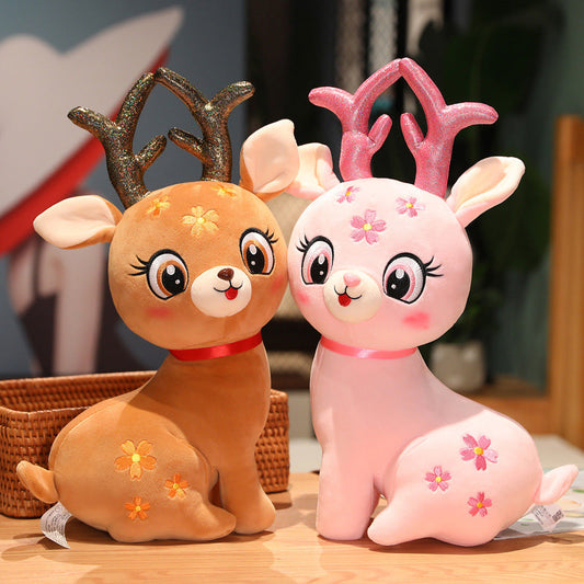 🌸 The Darling Deer Plushie - Cosy Fawn Soft Toy Fantastik Curios