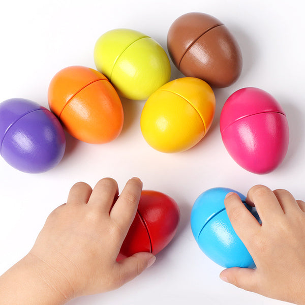 Wooden Color & Shape Matching Discovery Eggs
