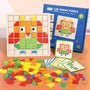 Wooden 3D Mosaic Puzzle – Creative Shape & Colour Sorting Set