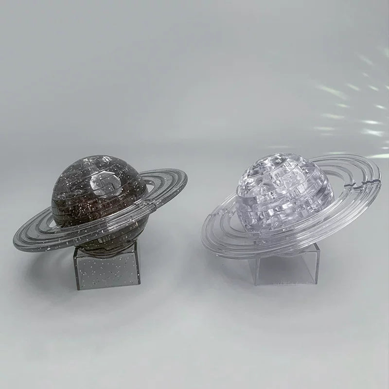 3D Crystal Planet Puzzle Model