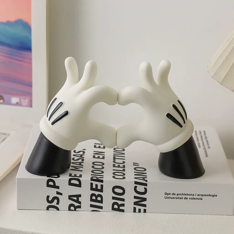 Mickey Mouse Heart Hands Desktop Ornament
