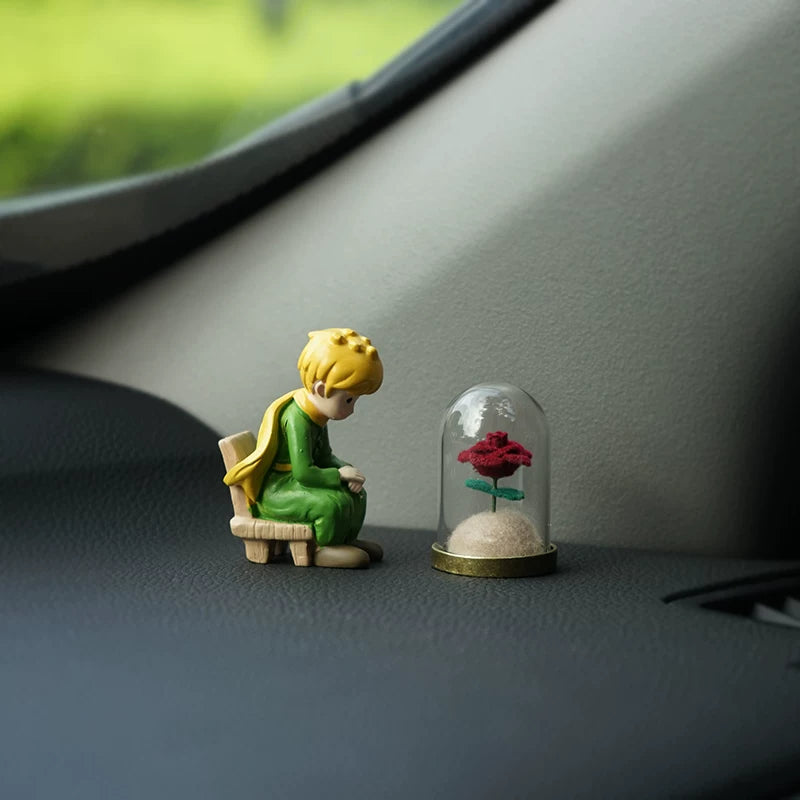 Little Prince and Rose Car Dashboard Ornament FantastiKurios