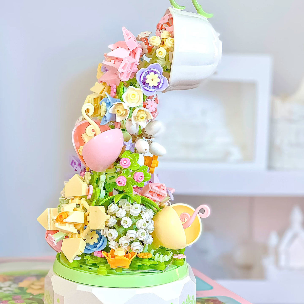 Cascading Eternal Floral Building Block Bouquet