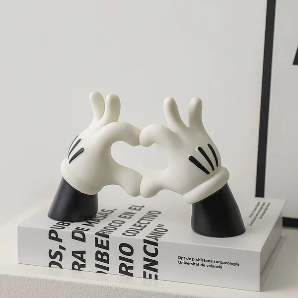 Mickey Style Heart Hands Ornament