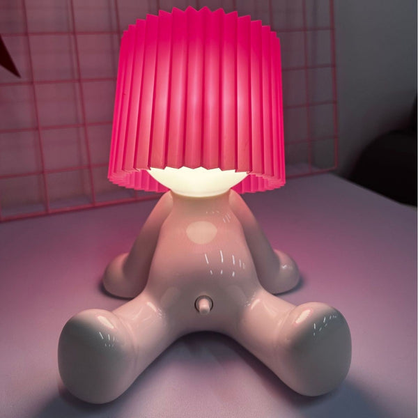 Sitting Shy Boy Table Lamp
