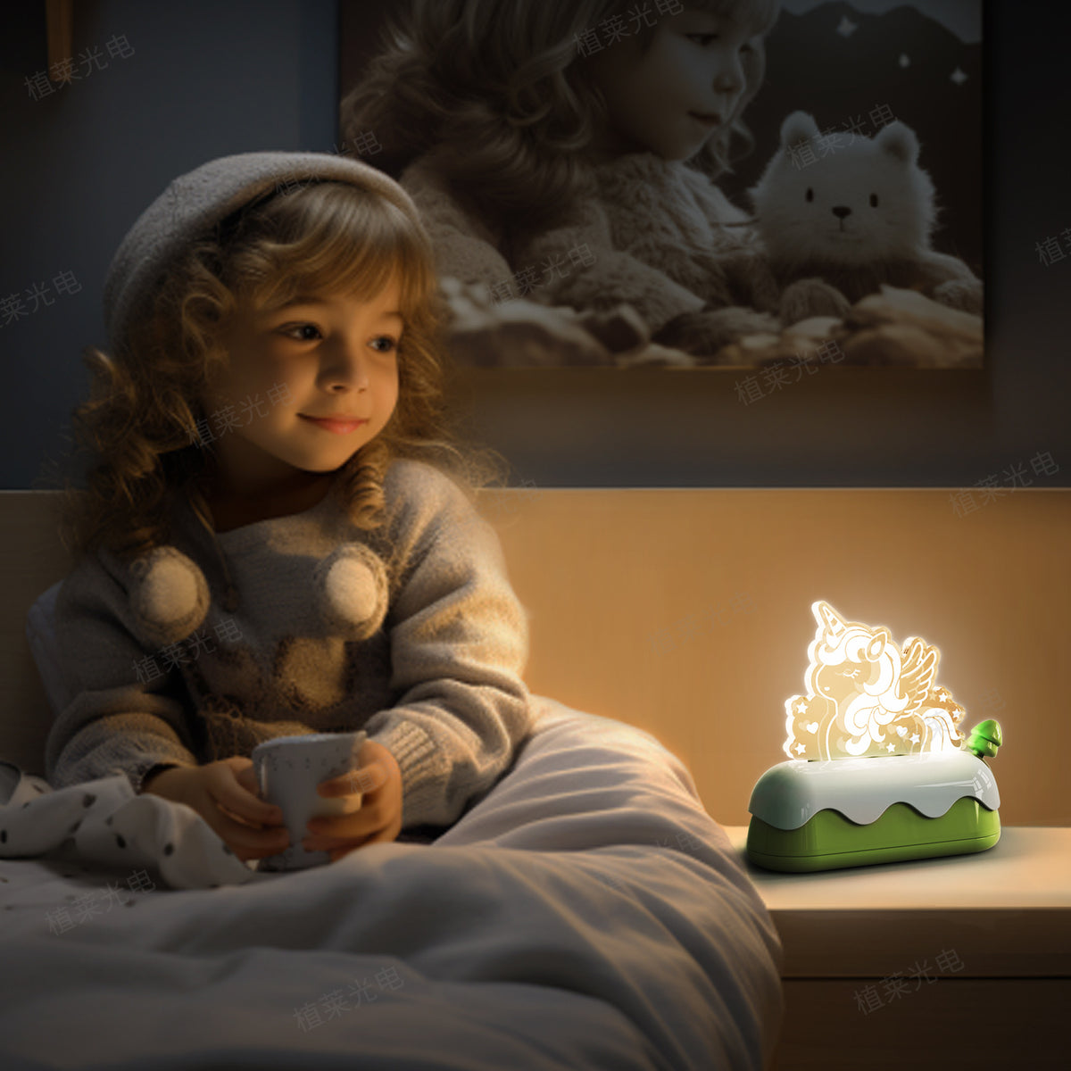 The Rainbow Unicorn LED Night Light for Kids