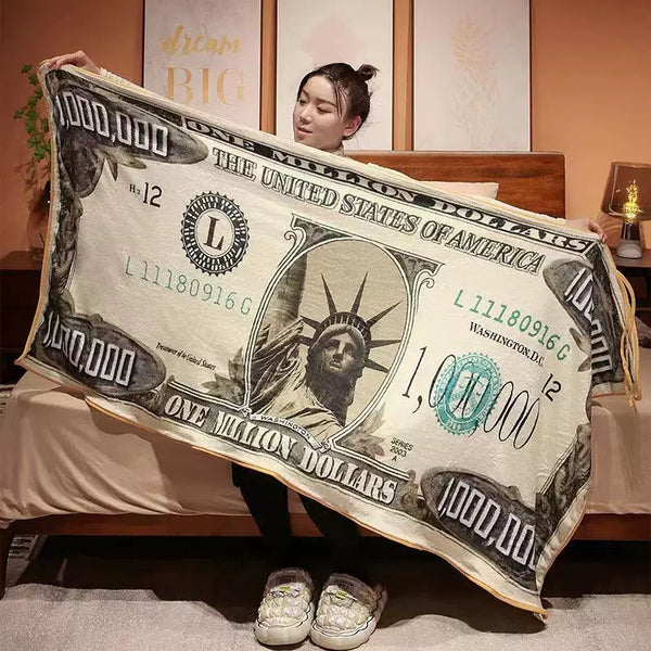 Million Dollar Novelty Throw Blanket