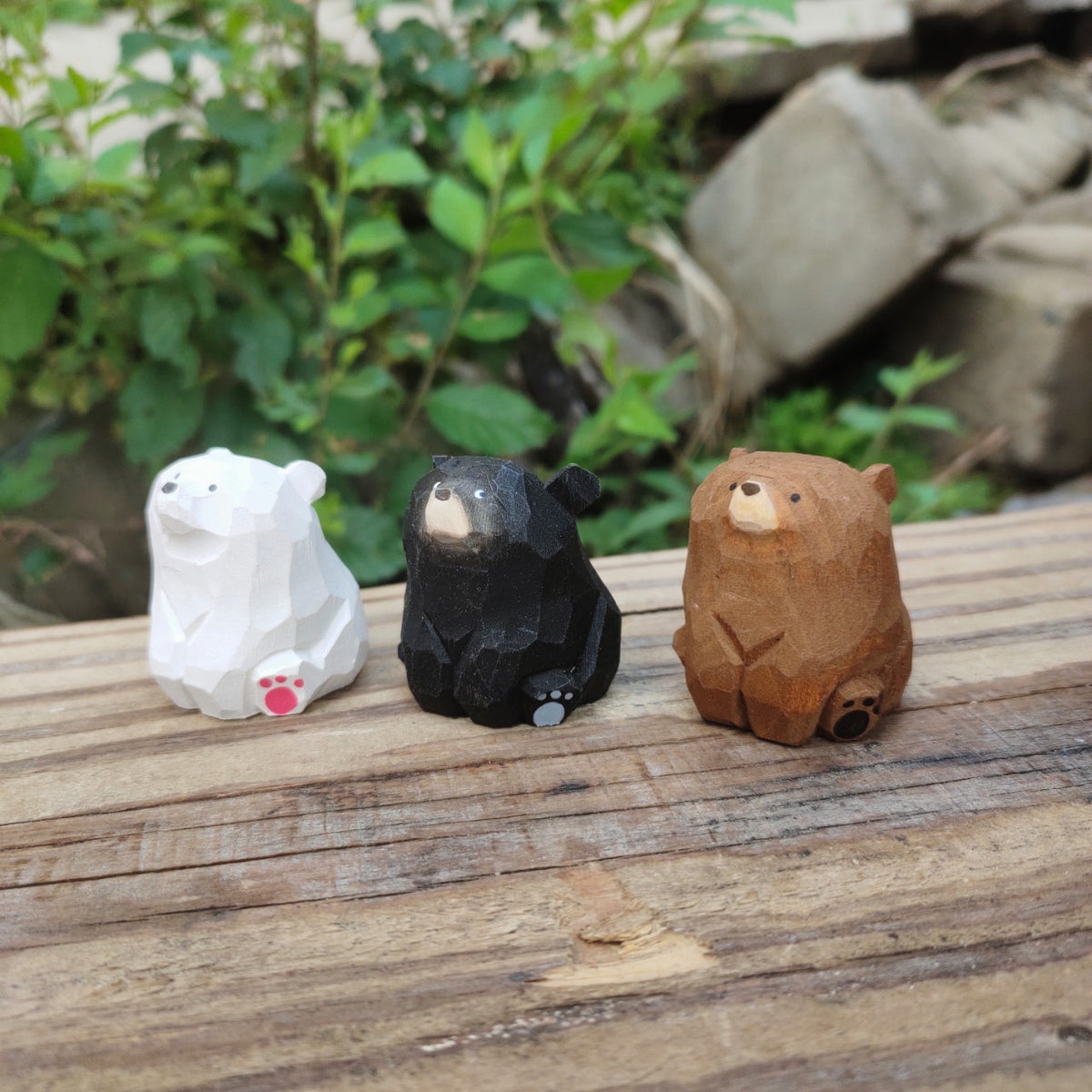 Hand-Carved Wooden Fruit Figurine