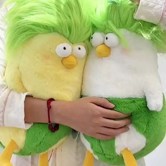 Long-Haired Messy Chicken Plush