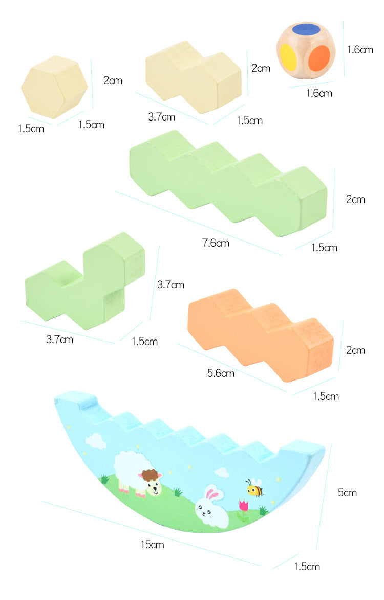 The Wobble & Stack Wooden Balance Challenge