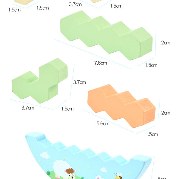 The Wobble & Stack Wooden Balance Challenge
