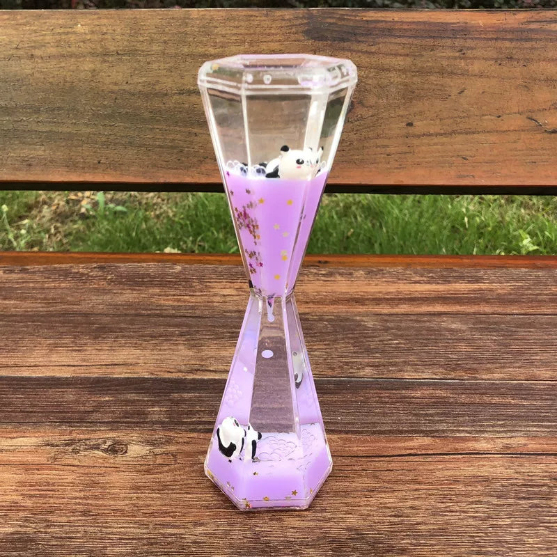 Panda Liquid Motion Timer Ornament