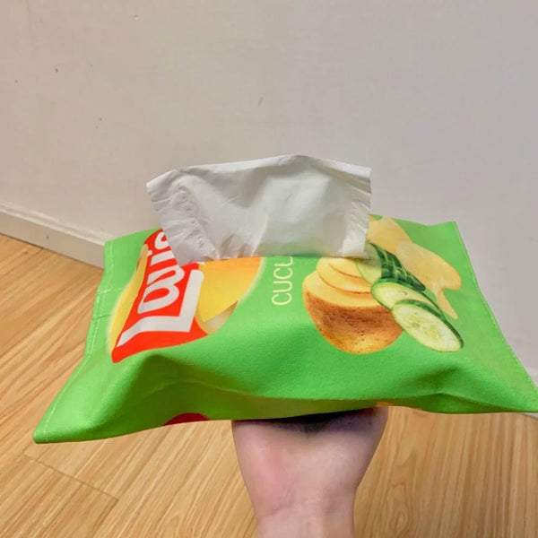 Realistic Potato Chip Bag Tissue Holder