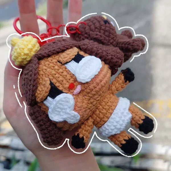 Hand-Knitted Crying Character Doll