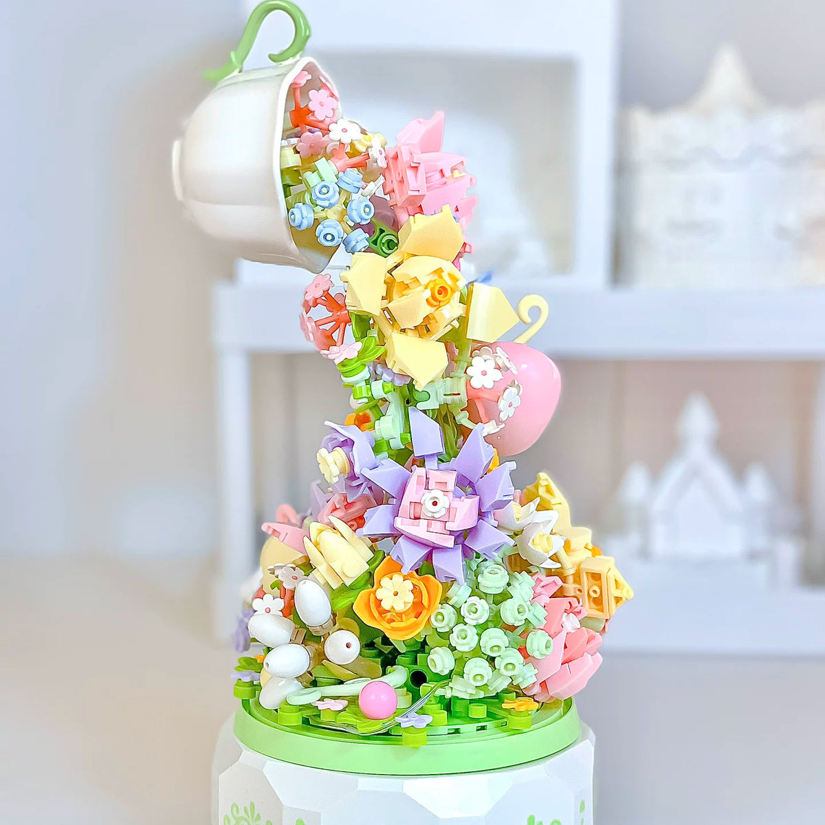 Cascading Eternal Floral Building Block Bouquet