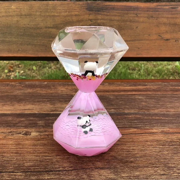 Panda Liquid Motion Timer Ornament