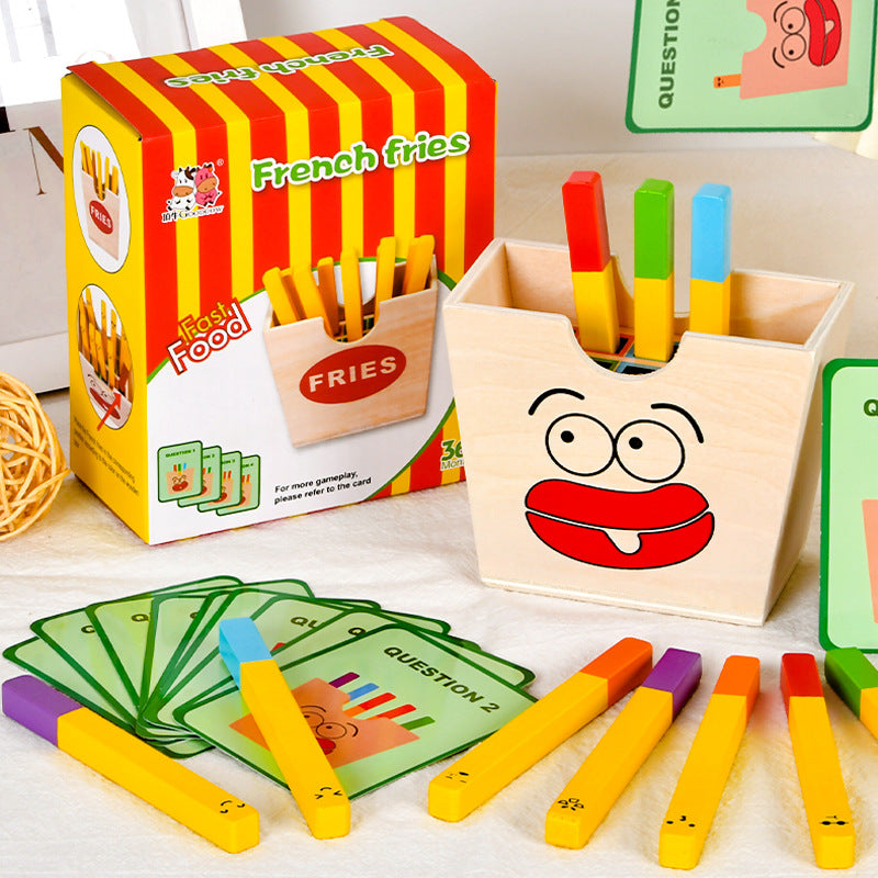 🍔 The Little Foodie's Wooden Fast Food Stacking Set