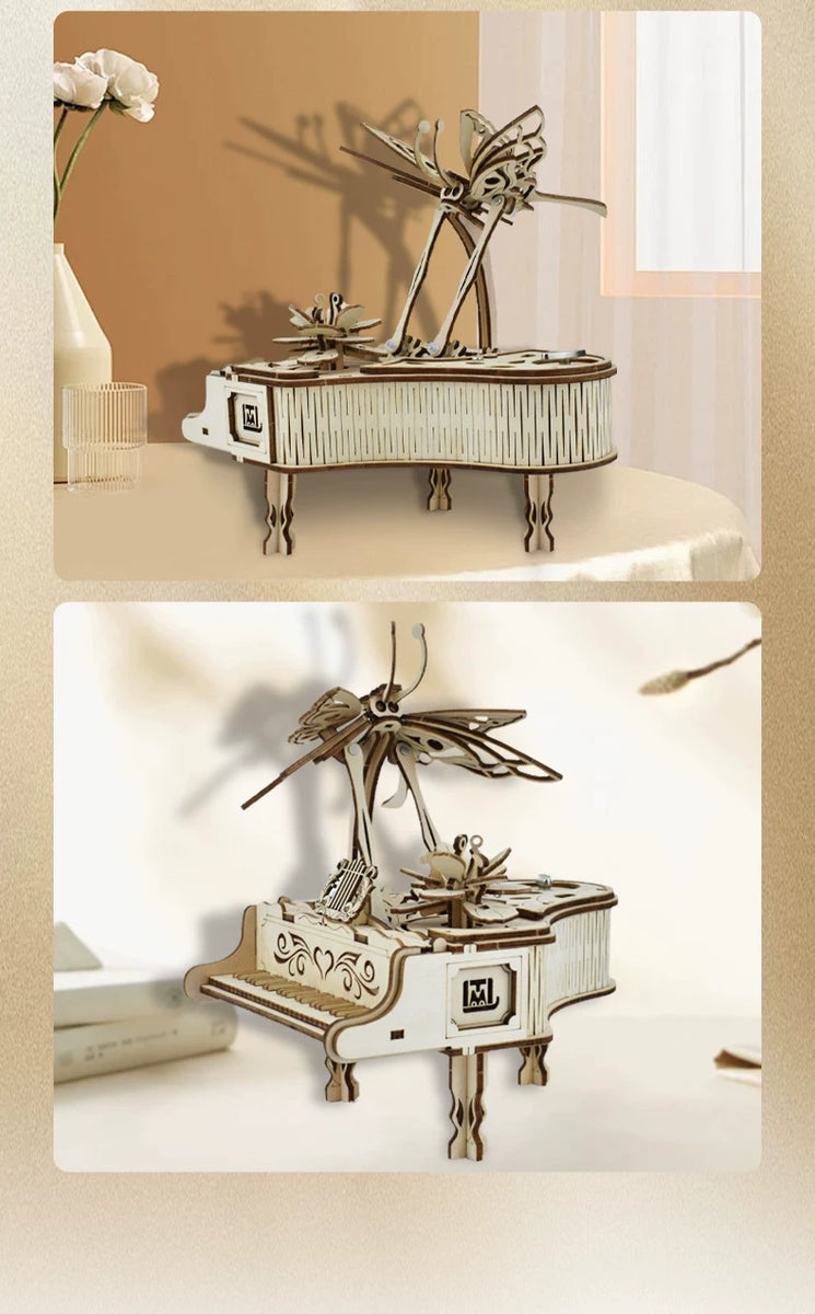 DIY Wooden Piano Music Box Kit