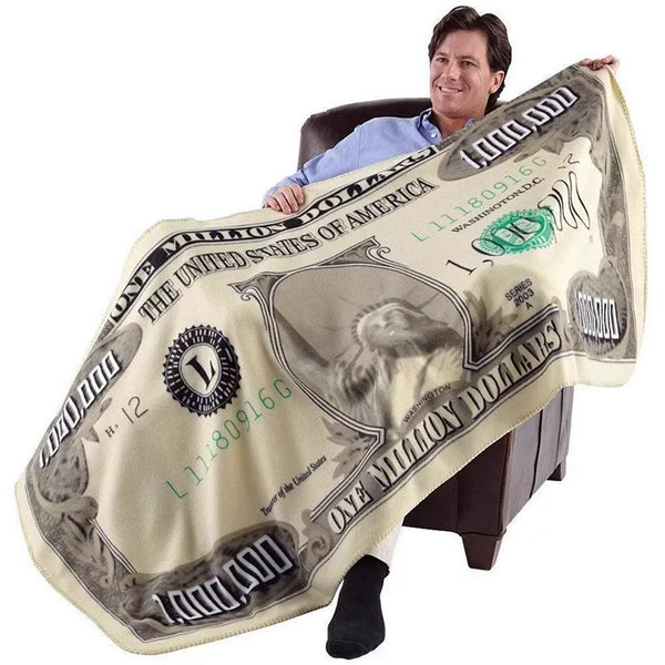 Million Dollar Novelty Throw Blanket