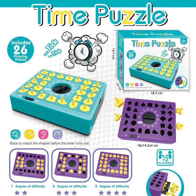 Time Puzzle Beat-the-Clock Shape Matching Game