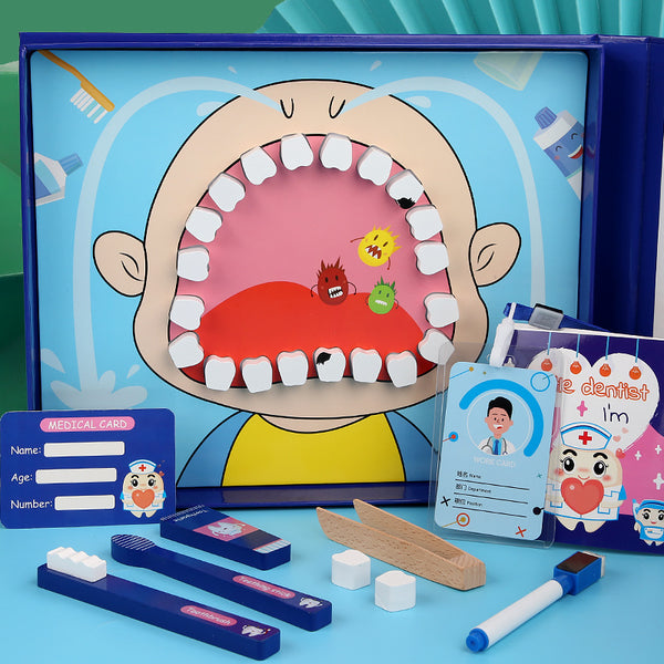 Little Dentist Magnetic Playbook – Wooden Role Play Set