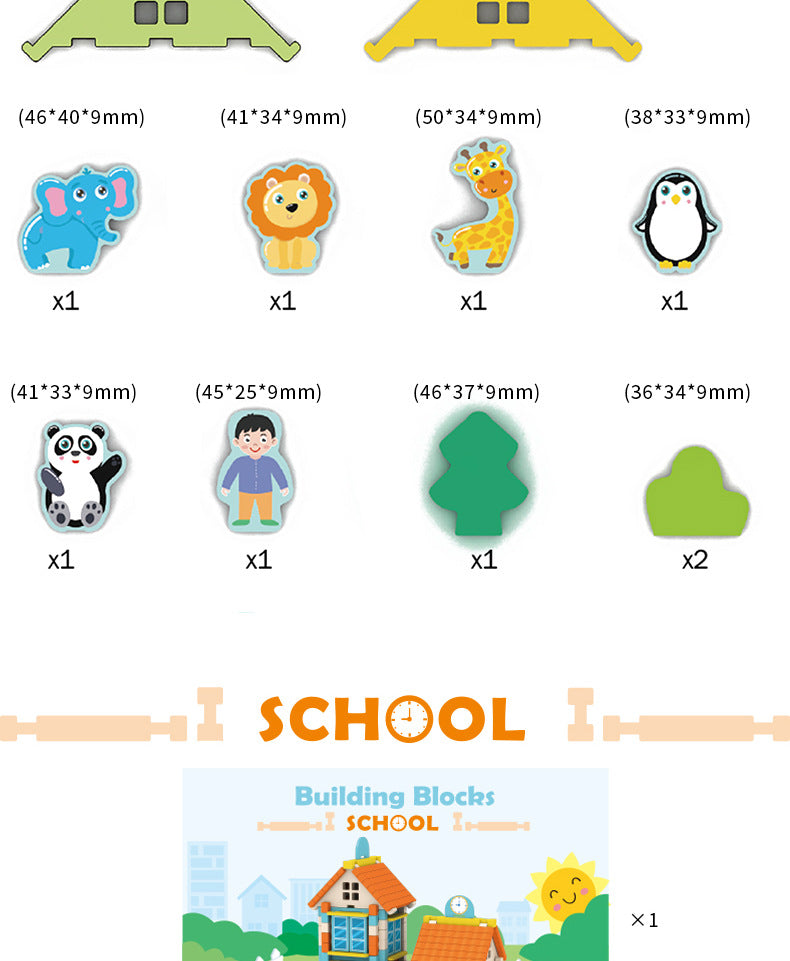 Little Architect Wooden Village Building Sets