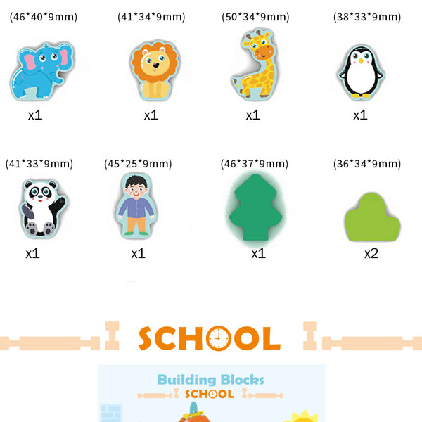 Little Architect Wooden Village Building Sets