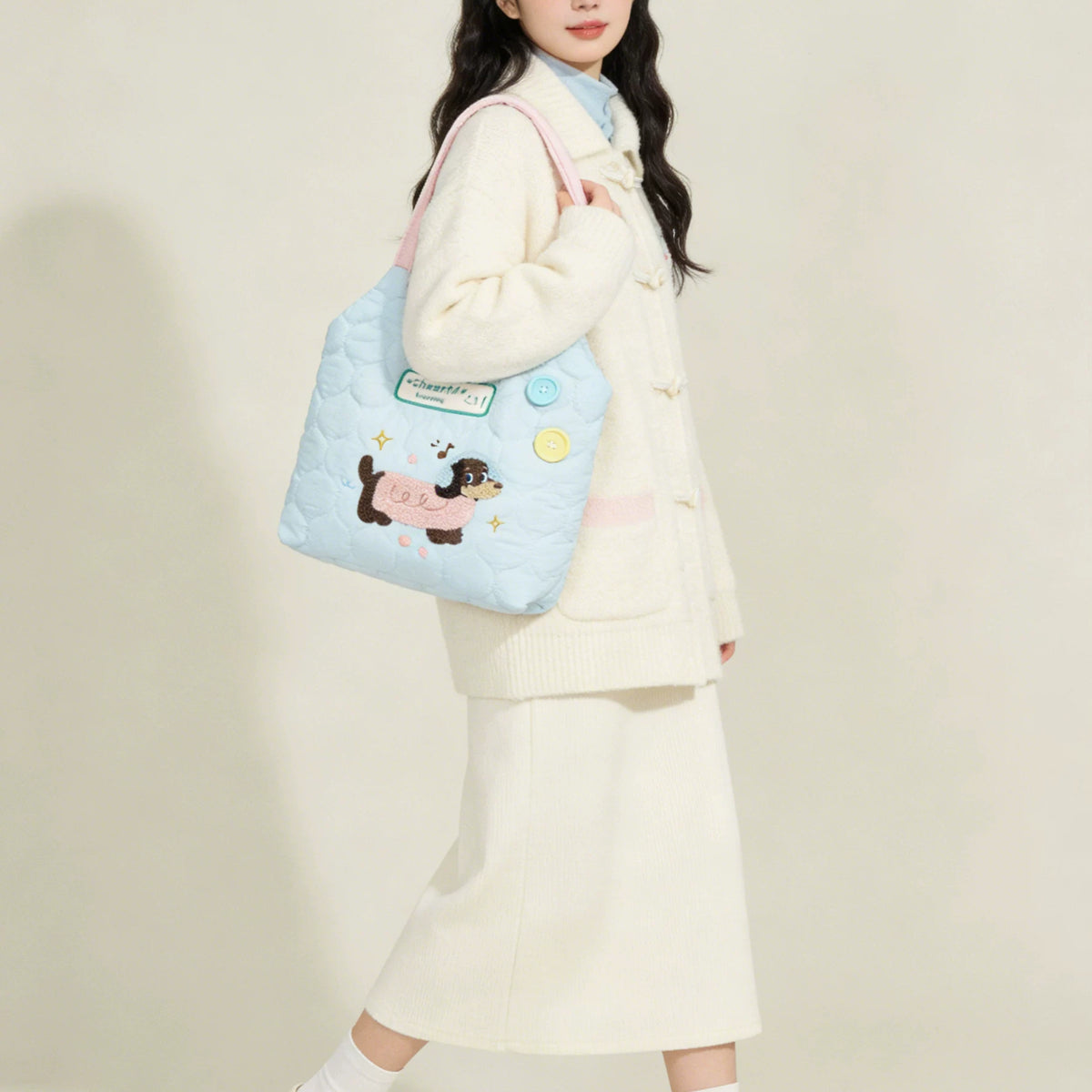 Dachshund Shoulder Tote Bag