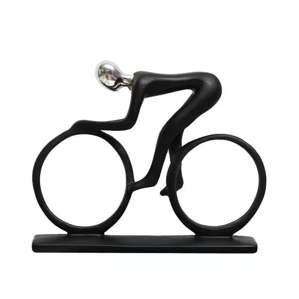 Minimalist Abstract Cyclist Sculpture