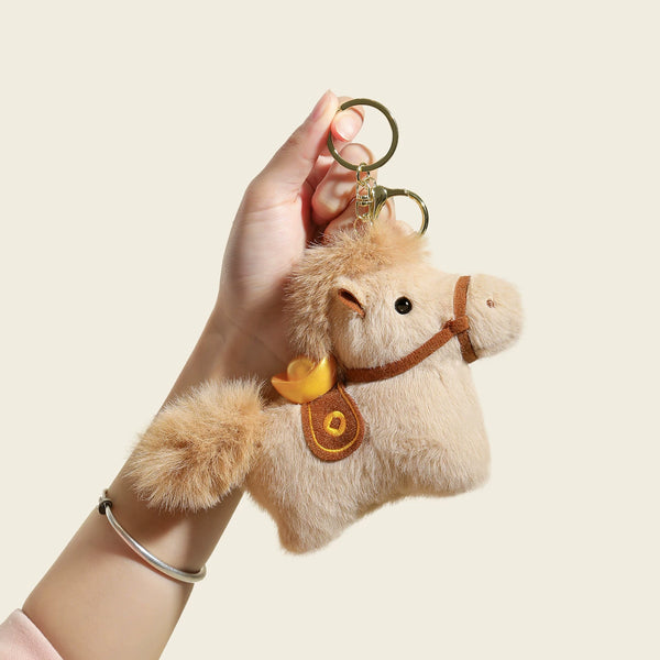 Plush Pony Bag Charm and Keychain