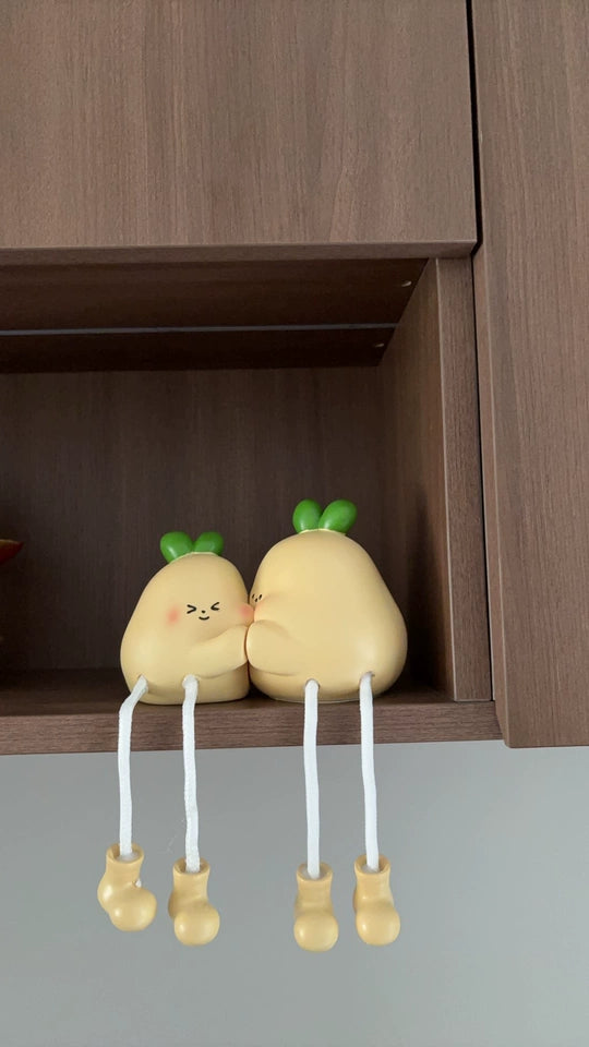 Yellow Pear Shelf Sitters