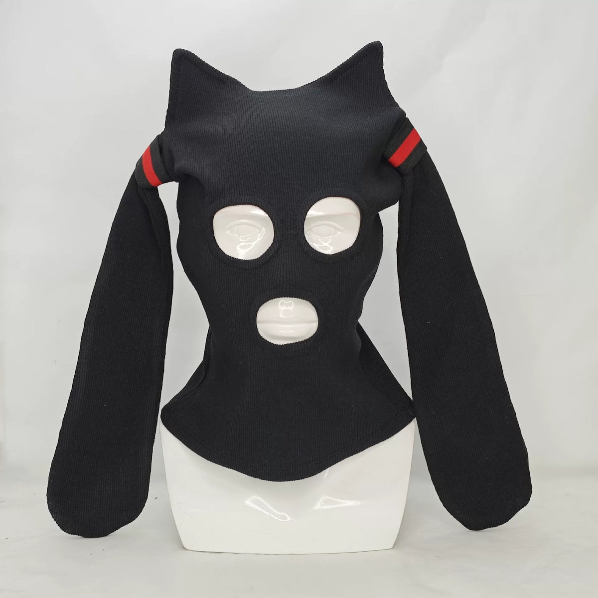 Anime Style Twin Tail Knit Balaclava