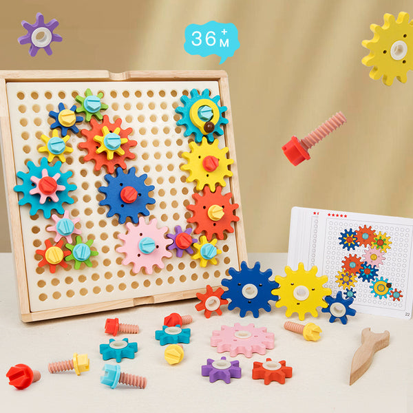 Wooden Wonder Gears – Creative STEM Puzzle Set