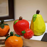 Hand-Carved Faceted Wooden Fruit FantastiKurios