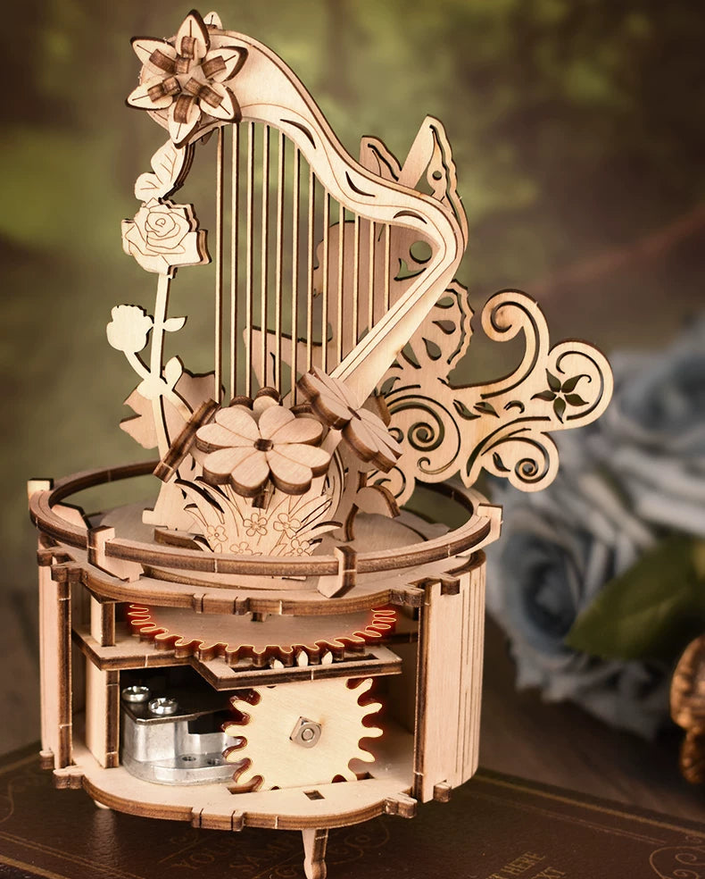 DIY Wooden Instrument Music Box Kit